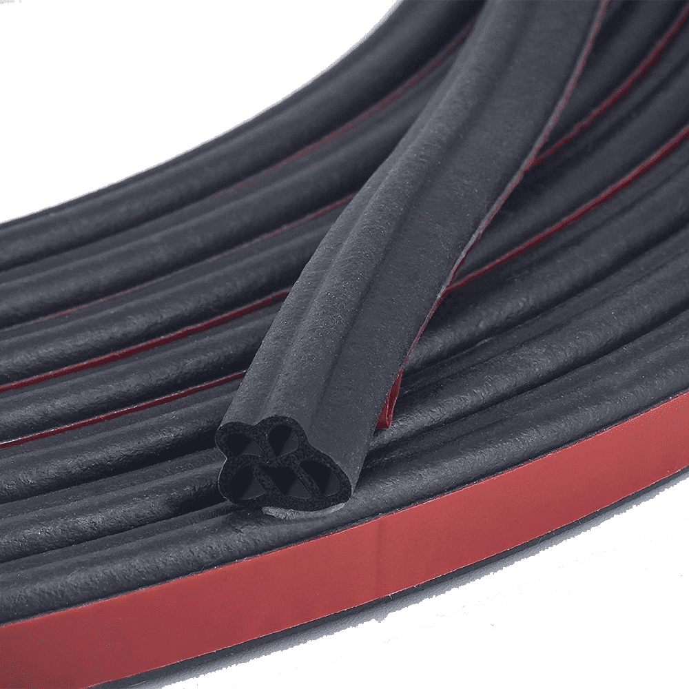 Vparty Door Weather Stripping Door Seal Strip,Self-Adhesive Rubber Door Insulation Weather Strip For Window And Door Soundproofing D Shape For Door Frame Gap Blocker 19 7feet - View #5