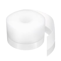 Weather Stripping Door Seal 16.4ft x 45mm Silicone Seal Strip for Door Draft Stopper Adhesive Tape Window House Shower Glass Gaps Length 5m,Transparent