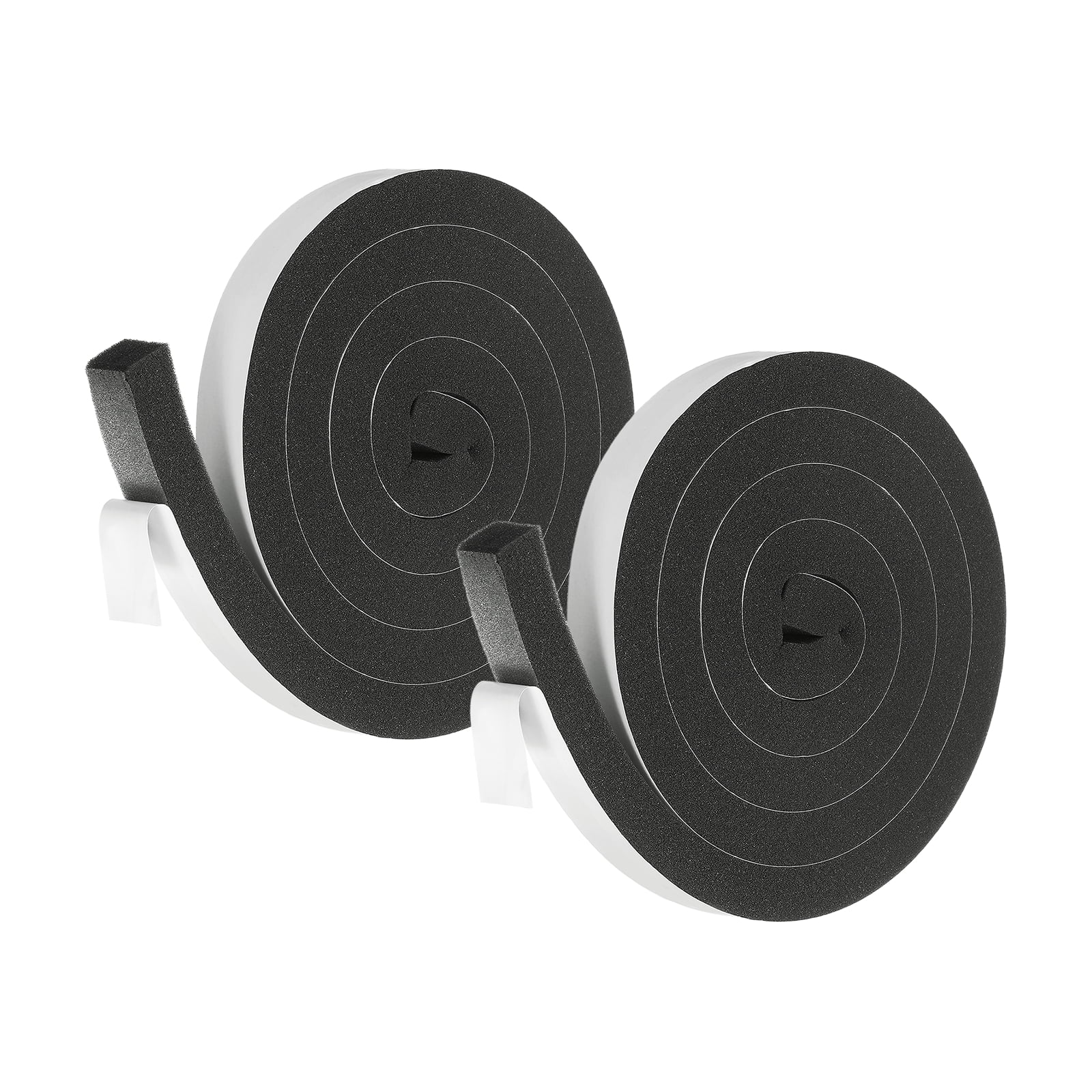 Weather Stripping Door Seal, 2 Rolls 1" x 13/16" Adhesive Foam Tape Seal Soundproof Insulation Strips for Door Frame Window Gaps (13 Feet Total, 6.5 Feet/Roll)
