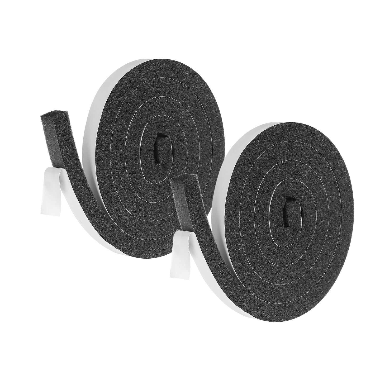 Weather Stripping Door Seal, 2 Rolls 13/16" x 13/16" Adhesive Foam Tape Seal Soundproof Insulation Strips for Door Frame Window Gaps (13 Feet Total, 6.5 Feet/Roll)