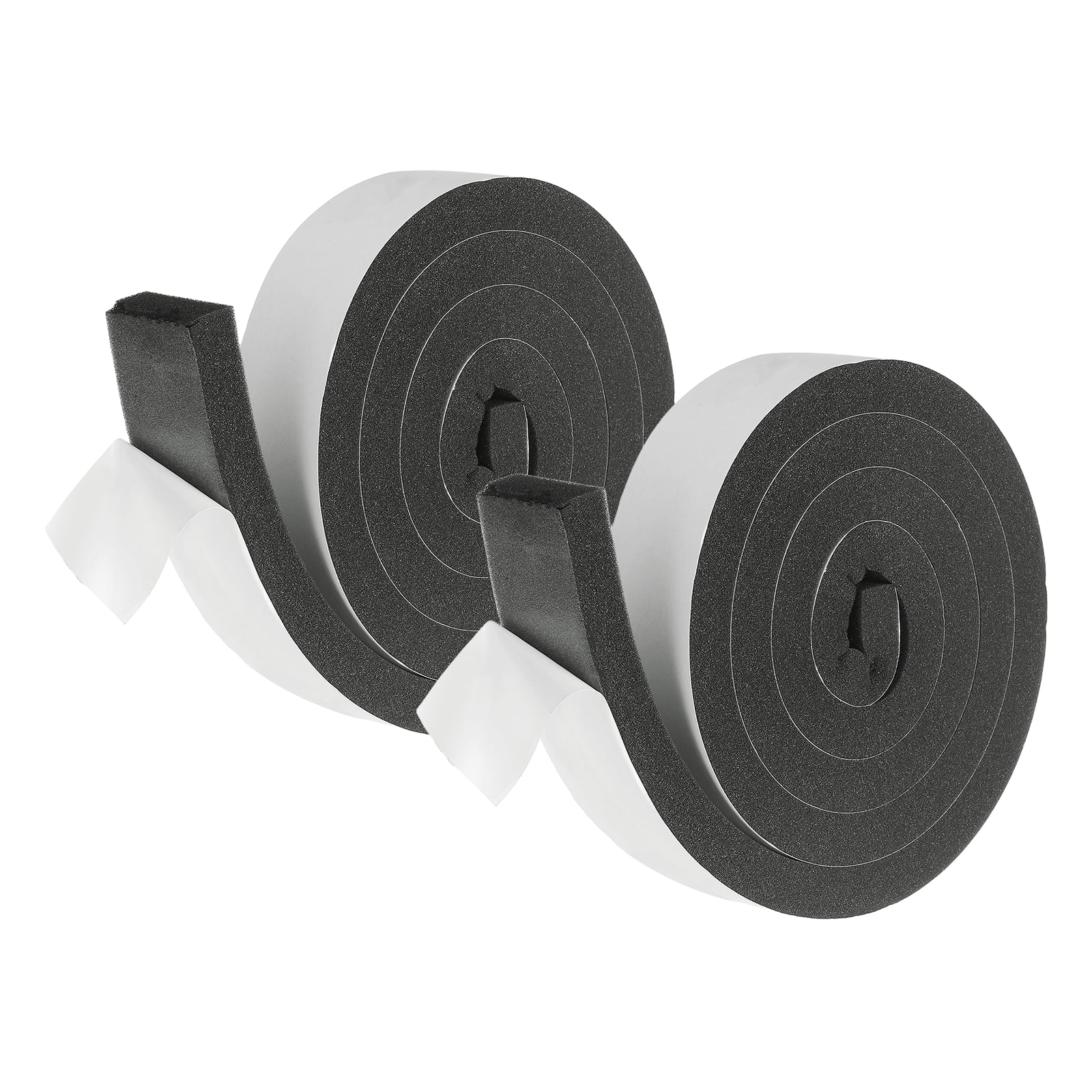 Weather Stripping Door Seal, 2 Rolls 2" x 13/16" Adhesive Foam Tape Seal Soundproof Insulation Strips for Door Frame Window Gaps (13 Feet Total, 6.5 Feet/Roll)