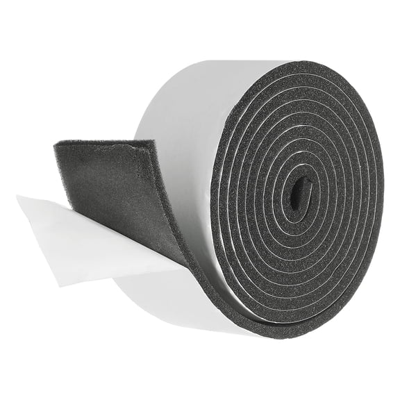 Weather Stripping Door Seal, 2" x 3/16" Adhesive Foam Tape Seal Soundproof Insulation Strips for Door Frame Window Gaps (6.5 Feet)