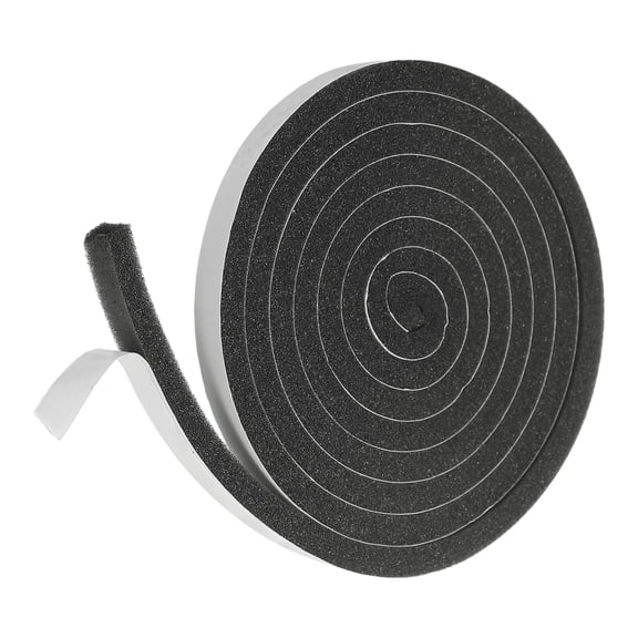 Weather Stripping Door Seal, 3/8" x 5/16" Adhesive Foam Tape Seal Soundproof Insulation Strips for Door Frame Window Gaps (6.5 Feet)