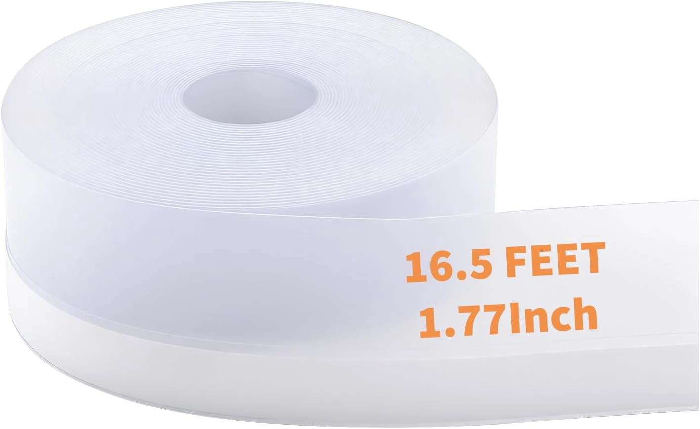 Weather Stripping Door Seal, 33 Feet Silicone Door Seal Strip Tape, Self Adhesive Doors Draft Stopper for Wind and Noise Blocking, Ideal for Doors, Windows and Shower Glass Gaps, Transparent