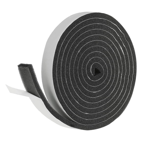 Weather Stripping Door Seal, 9/16" x 3/16" Adhesive Foam Tape Seal Soundproof Insulation Strips for Door Frame Window Gaps (6.5 Feet)