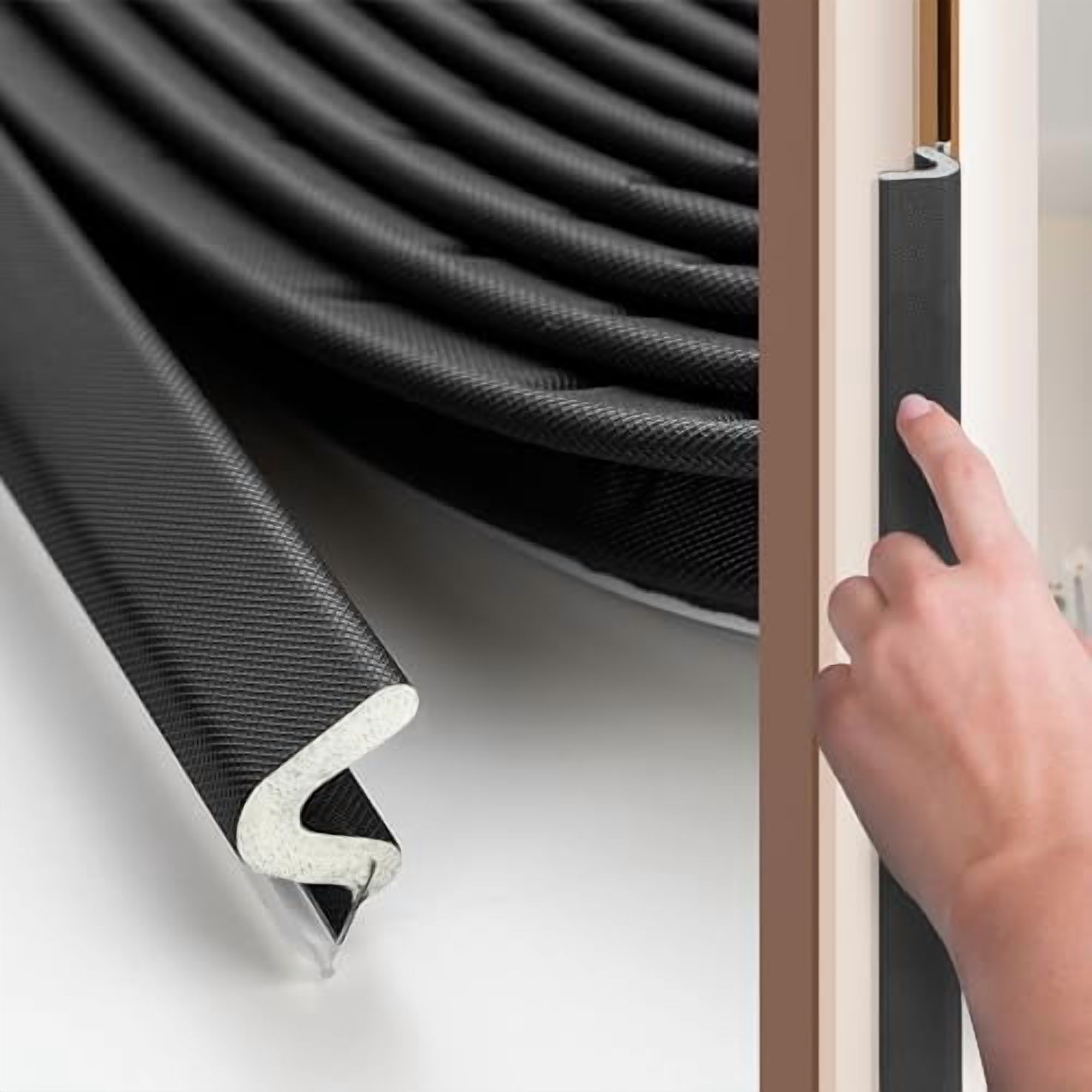 Weather Stripping Door Seal Strip 28FT Soundproofing V-Shape Sound ...