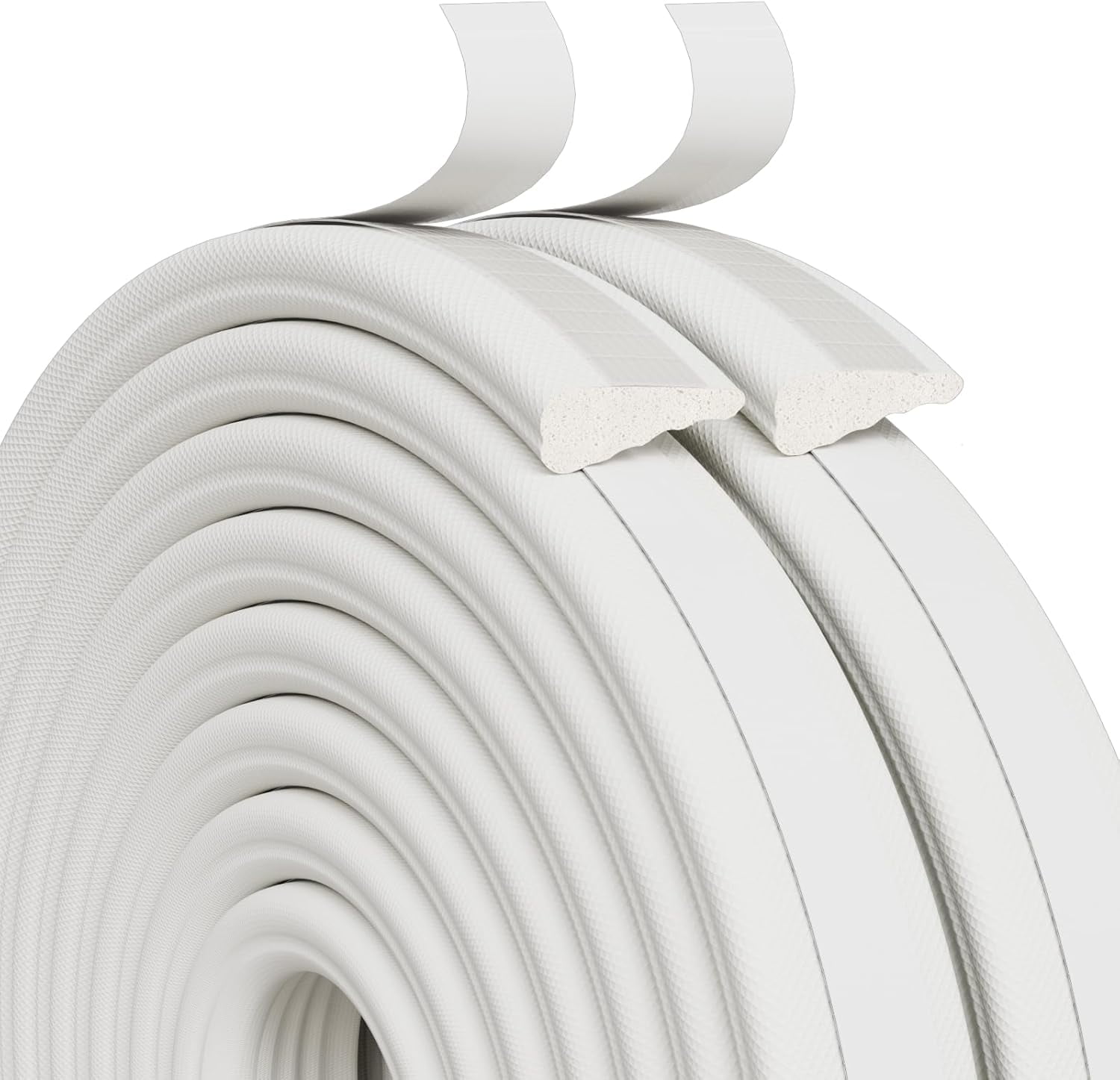 Weather Stripping Door Seal Strip, 33 FT Wedge Window Seal, Winter Insulation Weatherproof Foam Tape, Soundproof Noise Reduction Light Blocker for Exterior Door Frame & Door Gap Filler