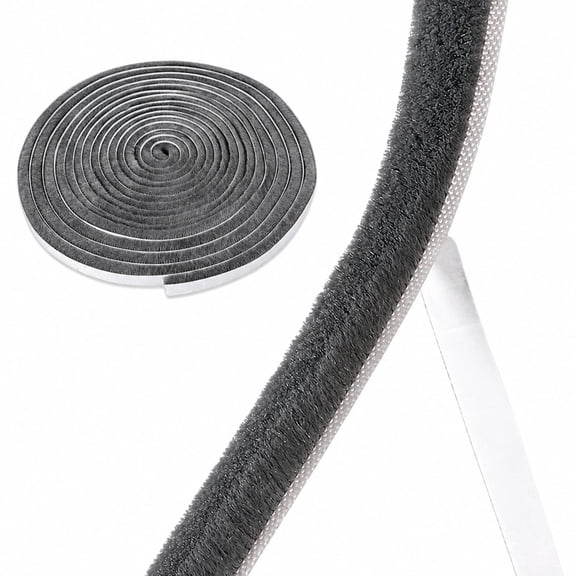 Weather Stripping Door Window Seal Strip 33 Ft, Self Adhesive Strong Adhesion, Soundproofing Draft Blocker Dustproof for Doors Windows Cabinets - 0.35" Wide x 0.35" Thick, Gray