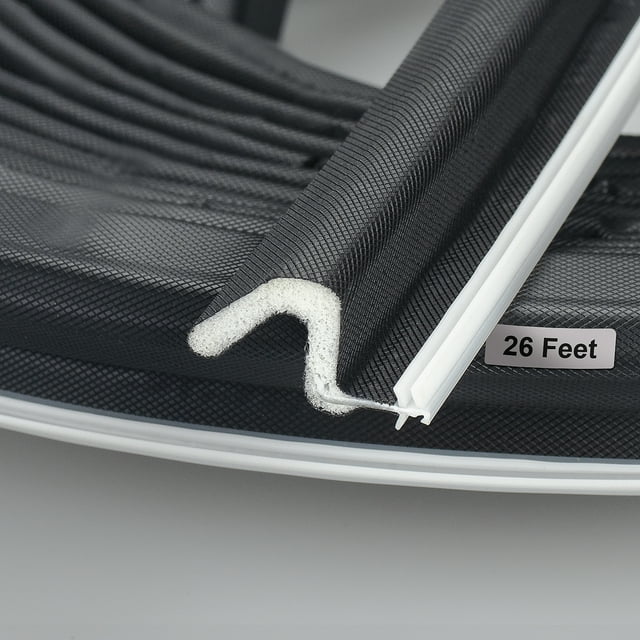 Weather Stripping Seal Strip for Doors "Q" Foam,Hard Flange Card Slot