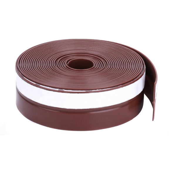 Weather Stripping Self Adhesive,Silicone Rubber Door Seal for Wind and Rain brown,Draft Stopper for Doors and Windows,Flexible Strip,4.5cm*2m1pc