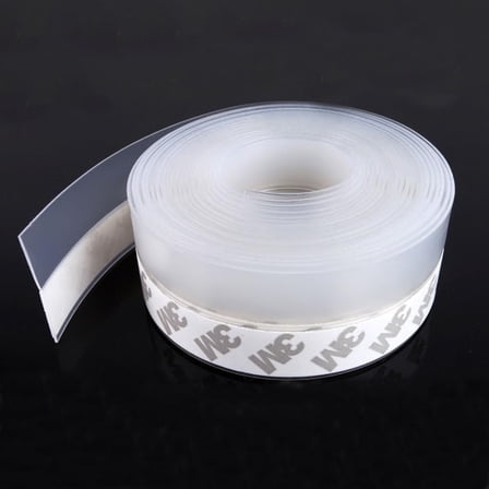Weather Stripping,Silicone Door Seal Strip Door,Window,Transparent 16 Feet Long (Width 45mm)
