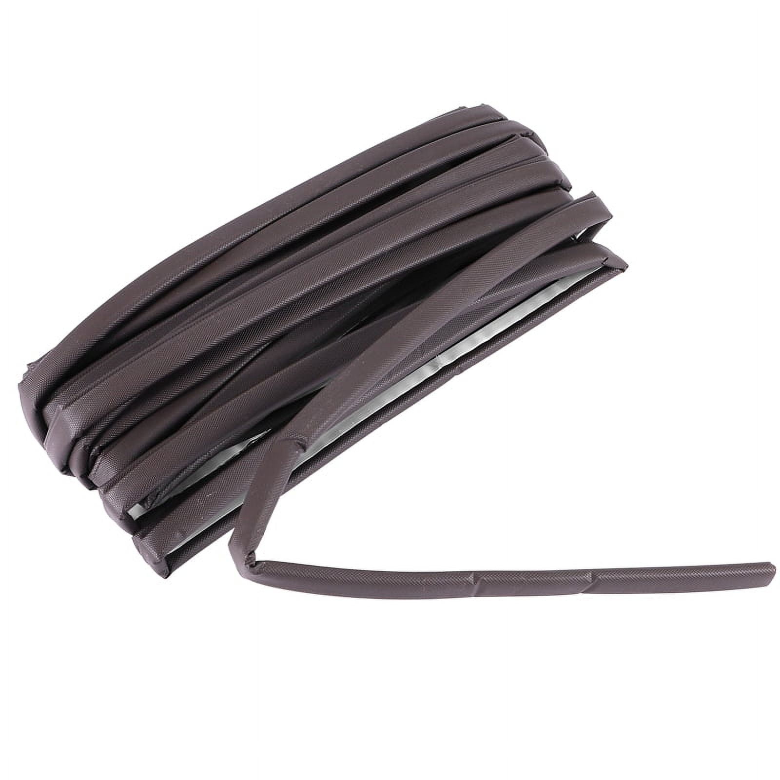 Weather Stripping for Door/ X 26 Feet Long, V Shape Adhesive Weather Strip Door / Seal, Brown