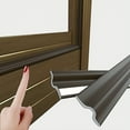 thumbnail image 1 of Weather Stripping for Doors&Windows, 118" Self-Adhesive PU Foam Seal Strip - Soundproofing, Insulation, Door Sweep for Interior Doors (Brown), 1 of 6