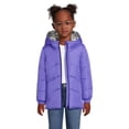 thumbnail image 1 of Weather Tamer Girls Long Sleeve Hooded Winter Puffer Coat, Sizes 4-16, 1 of 6