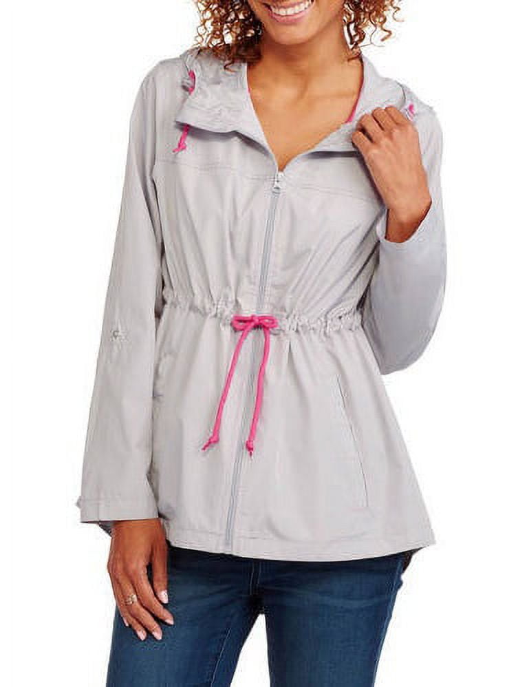 Weather Tamer Women's Hooded Packable Anorak--Zips Up Into A Small Pouch