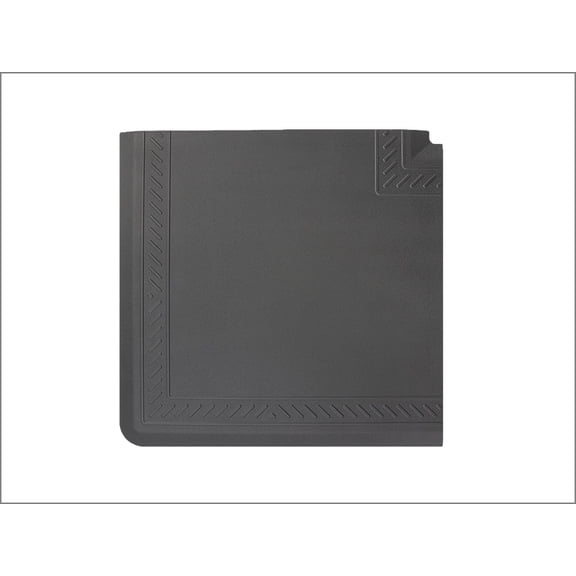 WeatherTech ComfortMat Connect, 25 by 25 Inches Anti-Fatigue Corner Mat, Bordered Pattern, Black