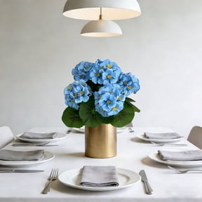 All Weather UV Resistant Artificial Flowers with Green Leaves, Faux Floral Bouquet, Living Room Decor, Ramos De Flores Artificiales for Vase Arrangement