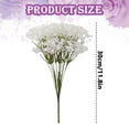 thumbnail image 1 of All Weather UV Resistant Artificial Flowers with Green Leaves, Realistic Faux Flowers Bouquet, Living Room Decor for Garden Porch Wedding Vase Arrangement, 1 of 4