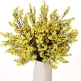 thumbnail image 1 of All Weather UV Resistant Artificial Flowers Indoor with Green Leaves, Faux Floral Bouquet, Living Room Decor for Garden Porch Wedding Vase Arrangement, 1 of 6