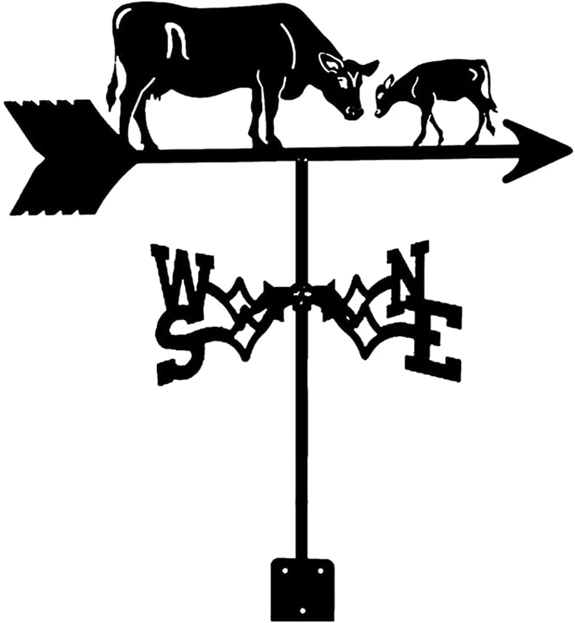 Weather Vane Angler Farmland Stainless Steel Weathercock Measuring