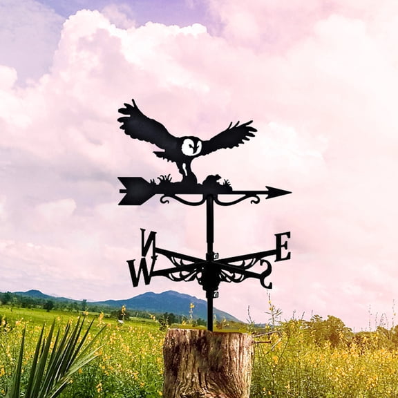 Weather Vane, Metal Eagle Weather Vane Standing Decor,Iron Wind Vane Roof Metal Weather Vane Retro Metal Wind Direction Indicator For Direction Sign Roof Garden Patio Backyard Barn Farm Decor
