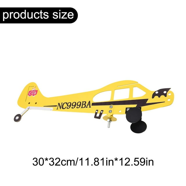 Weather Vane Wind Direction CompassPiper J3 Cub Airplane Weathervane