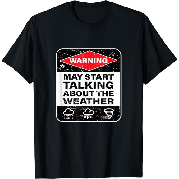 Weather Warning Funny Raining Storms Meteorology T-Shirt
