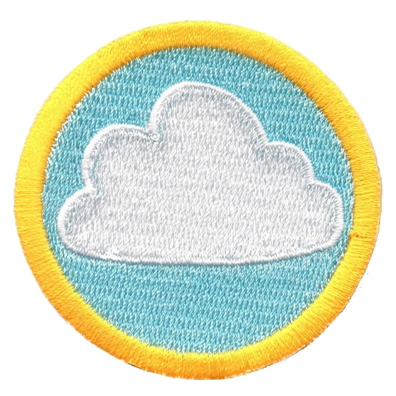 Weather Wilderness Scouts Merit Badge Iron on Patch