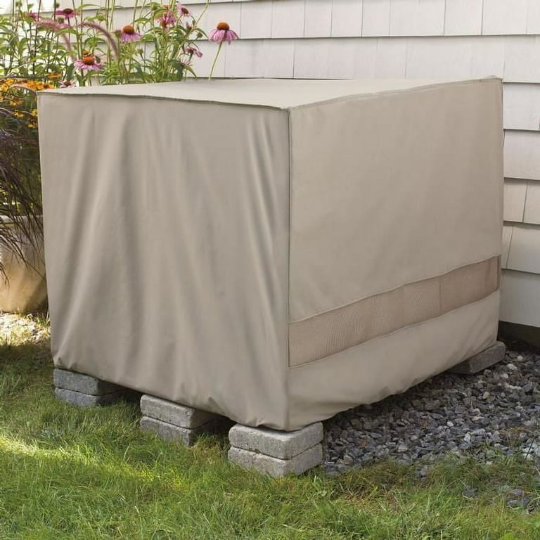 Square central best sale air conditioner cover