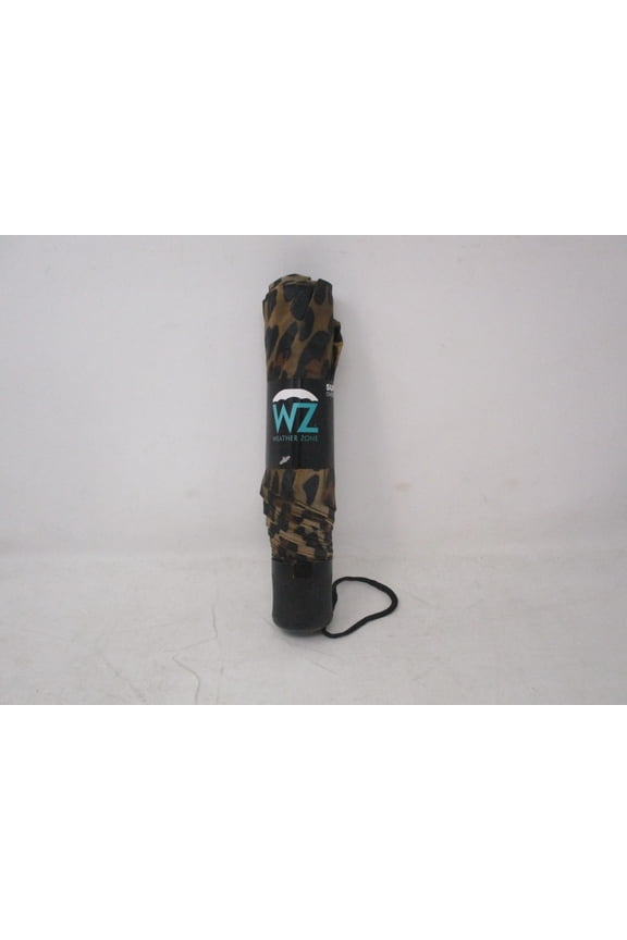 Super Mini Oversize Manual Umbrella Leopard Print
