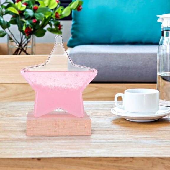Weather forecaster Glass Star Glass Bottle with Base Barometer On Home and Office Decoration 150ml