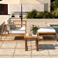 thumbnail image 1 of Weather-resistant Acacia Wood Lounge Set / Spacious Relaxation in Gardens, 1 of 7