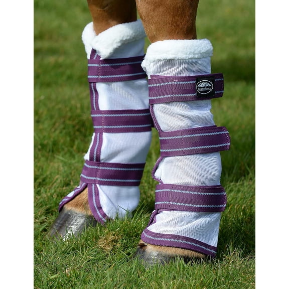 WeatherBeeta ComFITec Airflow Mesh Leg Wraps, White/ Violet/ Blue, Full