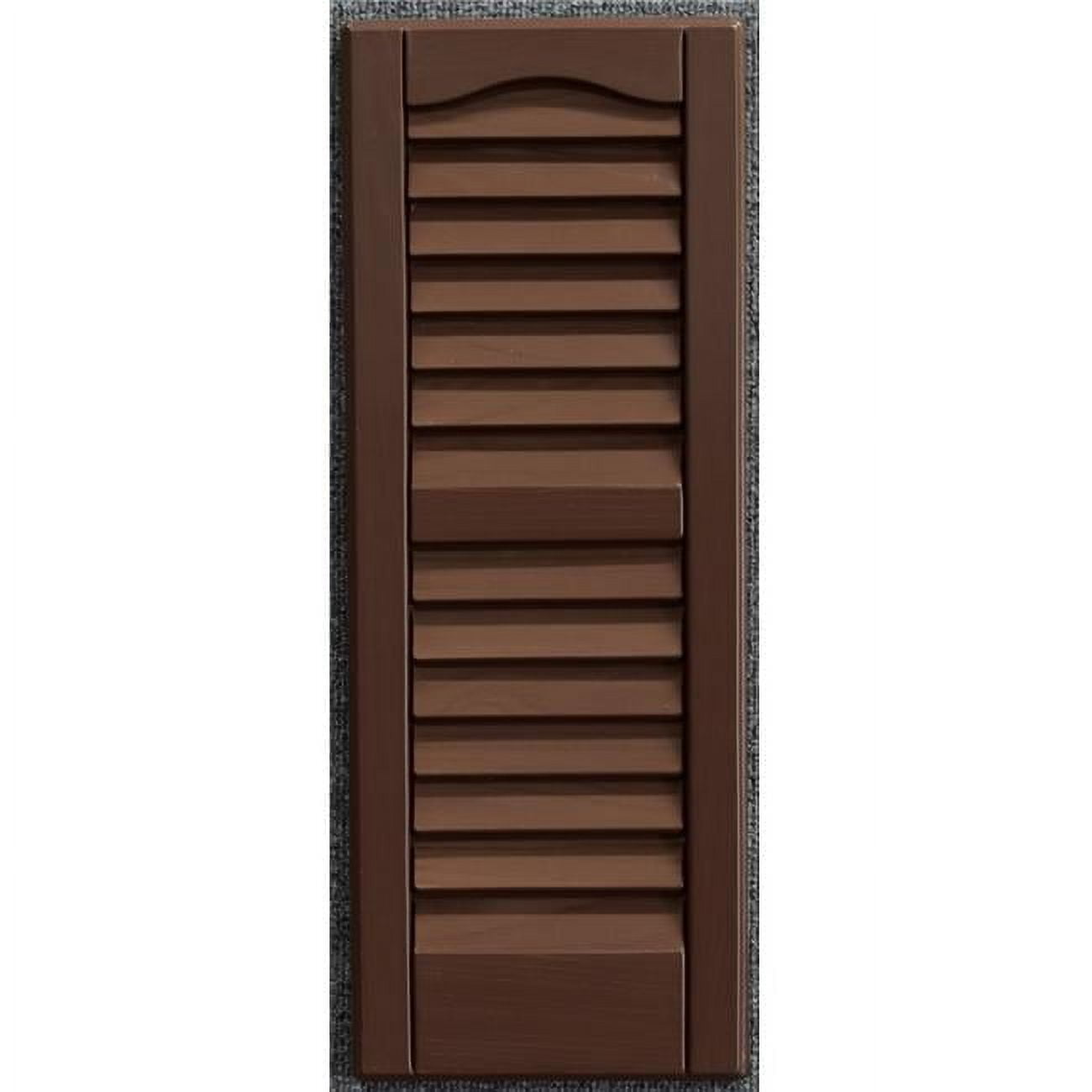 WeatherBest 12 x 36 in. Louvered Exterior Decorative Shutters