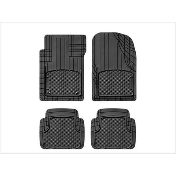 WeatherTech Universal Trim to Fit All Weather Floor Mats for Car, SUV, Automotive Vehicle - 4-Piece Set Black