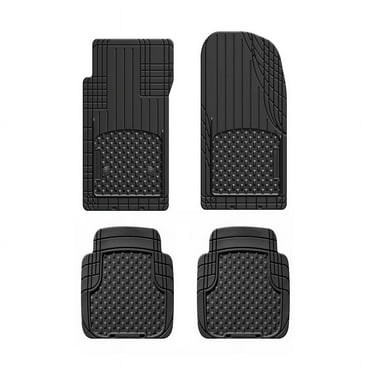 WeatherTech 11AVMSB All-Weather 4 Piece Floor Mat Set, Front & Rear, Black
