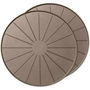 WeatherTech 15" Plant Mats / Coasters - for Floor Protection from planter spills, leaks and soil 8A15CST2PKTN- Tan 2-Pack