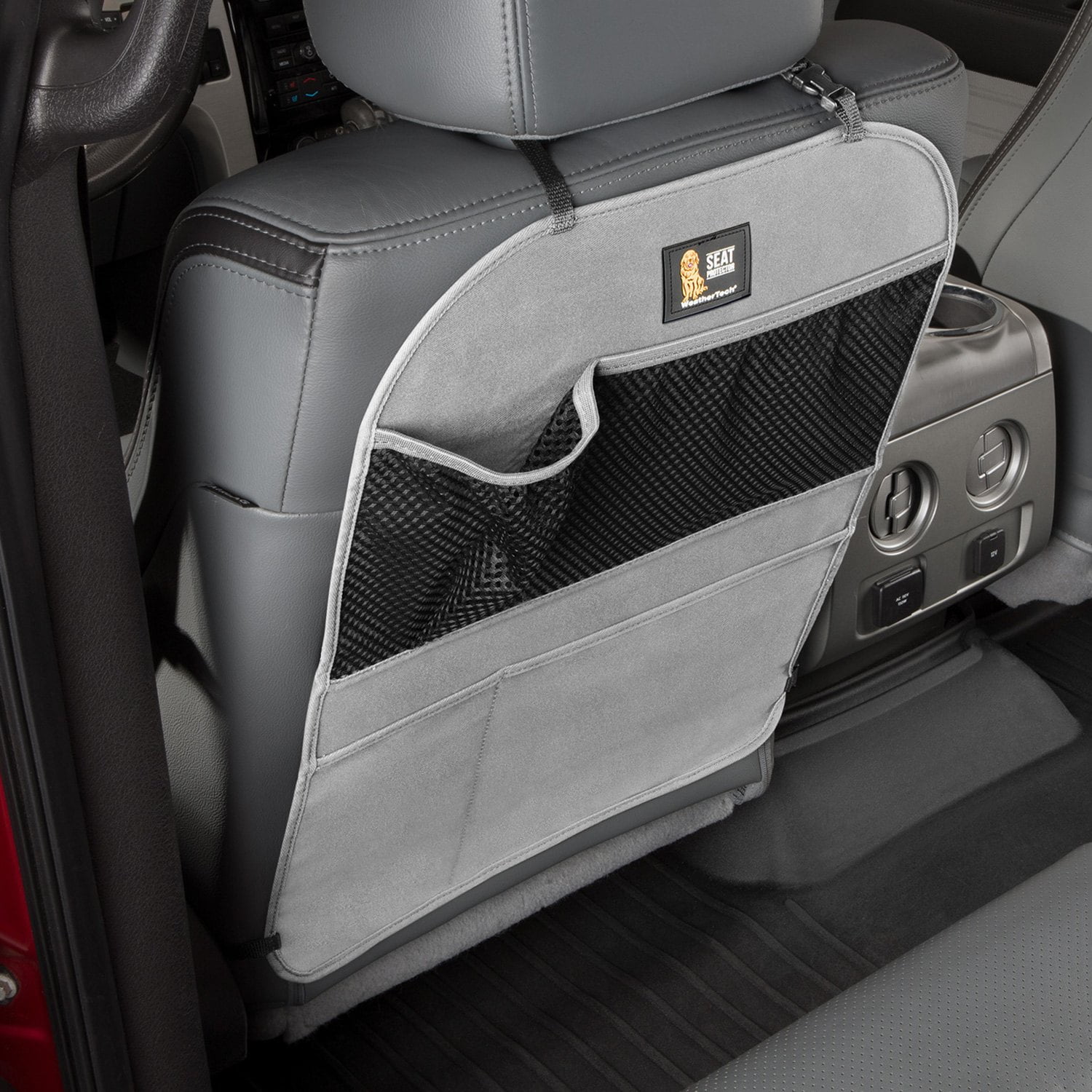 WeatherTech Seat Back Protector Kick Mat and Organizer for The Back of Your Seat, Grey