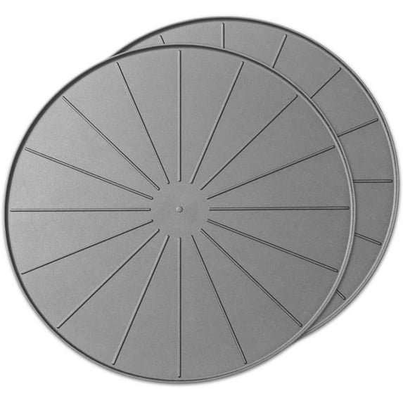 WeatherTech 18" Plant Mats / Coasters - for Floor Protection from planter spills, leaks and soil (8A18CST2PKGR)- Grey (2-Pack)