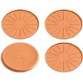 thumbnail image 1 of WeatherTech 6" Drink Coasters for Home Surfaces, Anti-Skid, No-Slip knibs - Set of 4, Terra Cotta - (8A6CSTTC), 1 of 2