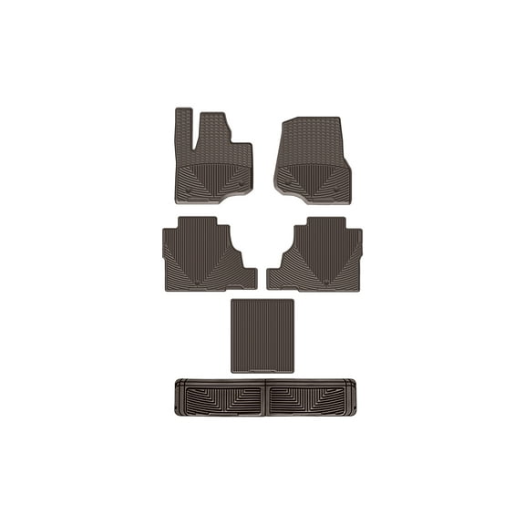 WeatherTech All-Weather Floor Mats compatible with Expedition Max, Navigator L, Navigator, Expedition - Complete Set (1st, 2nd, & 3rd Row) w/ Center Aisle, Cocoa