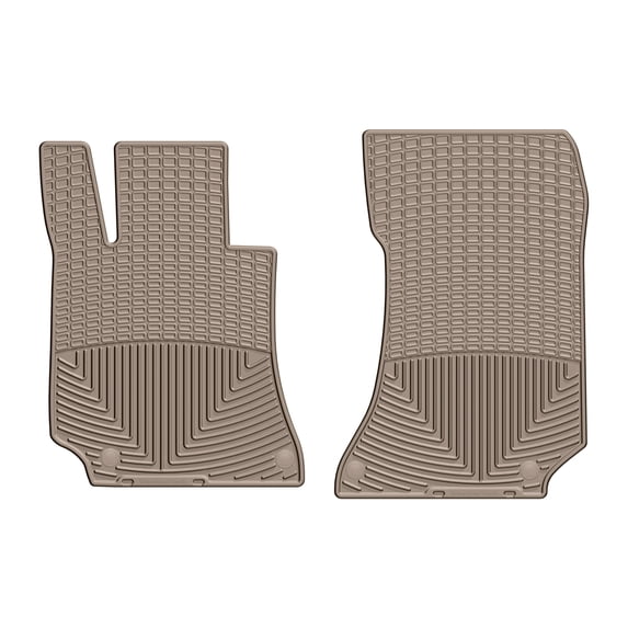 WeatherTech All-Weather Floor Mats compatible with Mercedes CLS-Class, E-Class, AMG CLS 63 S, CLS 63 AMG S, E 63 AMG - 1st Row (Driver & Passenger), Tan