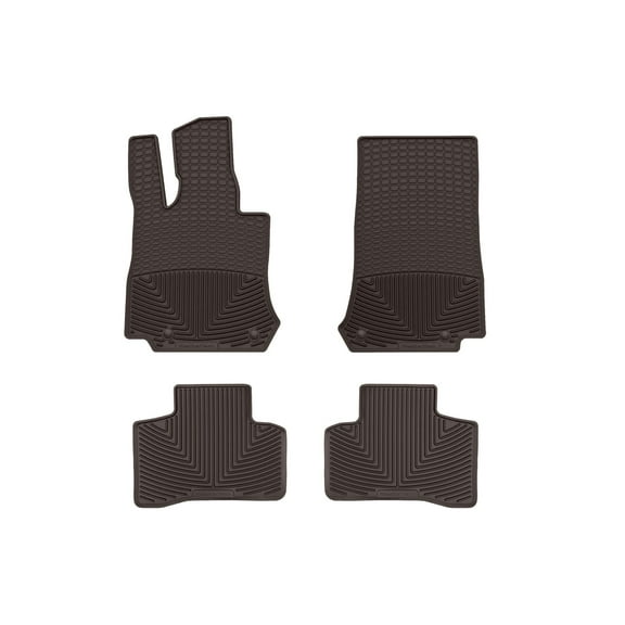 WeatherTech All-Weather Floor Mats compatible with Mercedes GLC-Class, AMG GLC 63, GLC SUV, GLC Coupe, AMG GLC 43 SUV, AMG GLC 63 Coupe - 1st & 2nd Row, Cocoa