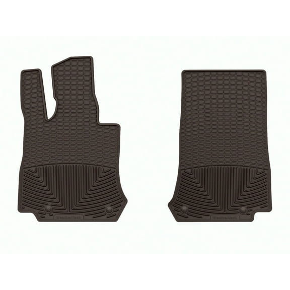 WeatherTech All-Weather Floor Mats compatible with Mercedes GLC Coupe, AMG GLC 43, AMG GLC 63 S Coupe, AMG GLC 43 SUV, AMG GLC 63, GLC-Class - 1st Row (Driver & Passenger), Cocoa