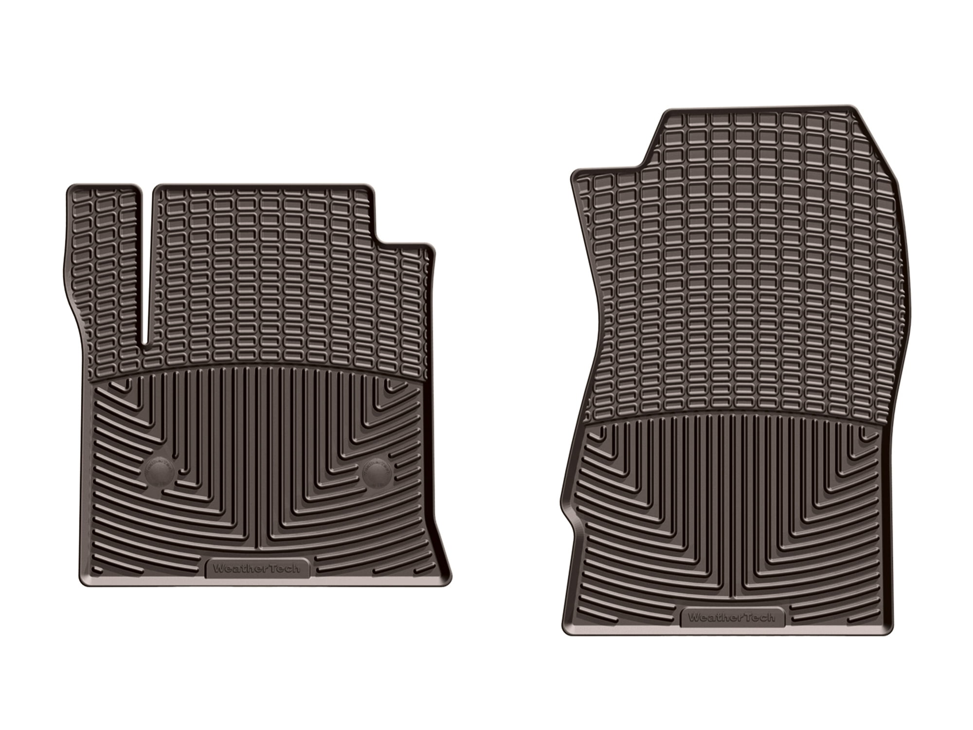 WeatherTech All-Weather Floor Mats compatible with Sierra 1500 Limited, Silverado 2500HD/3500HD, Suburban, Escalade, Silverado 1500, Sierra 1500 - 1st Row (Driver & Passenger), Cocoa