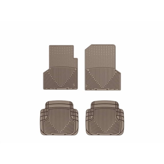 WeatherTech All-Weather Floor Mats compatible with 1997-2006 Jeep Wrangler 2-Door - 1st & 2nd Row, Tan