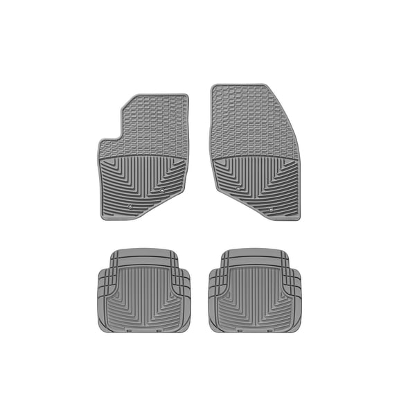 WeatherTech All-Weather Floor Mats compatible with 2001-2002 Volvo XC - 1st & 2nd Row, Grey