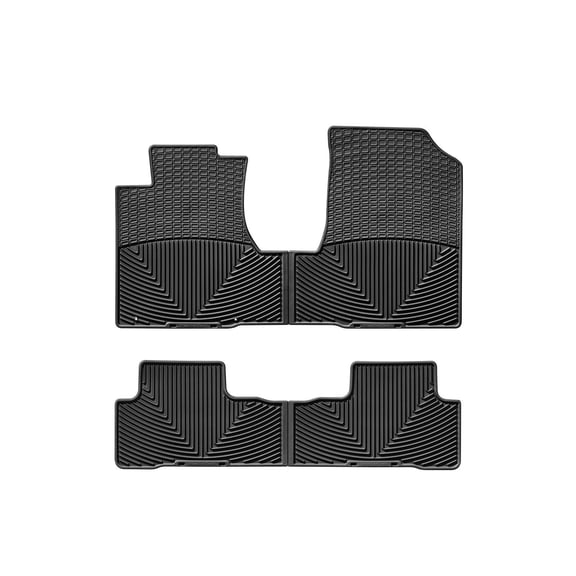 WeatherTech All-Weather Floor Mats compatible with 2007-2011 Honda CR-V - 1st & 2nd Row, Black