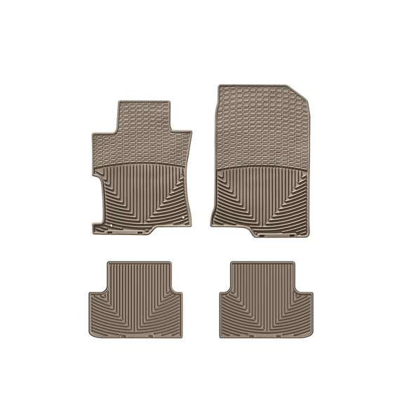 WeatherTech All-Weather Floor Mats compatible with 2008-2012 Honda Accord - 1st & 2nd Row, Tan