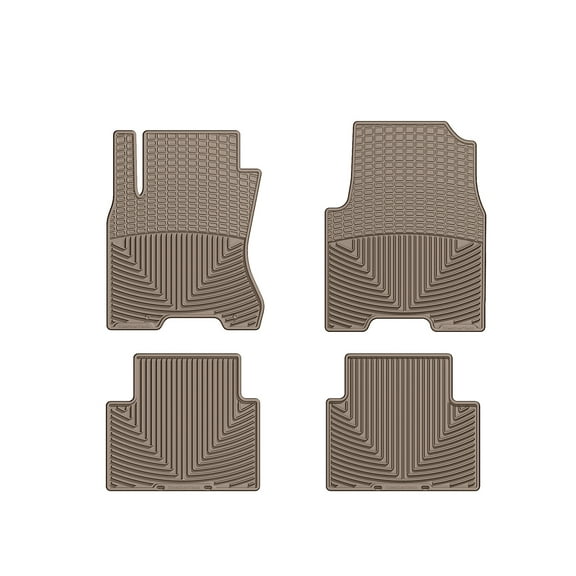 WeatherTech All-Weather Floor Mats compatible with 2008-2013 Nissan Rogue - 1st & 2nd Row, Tan